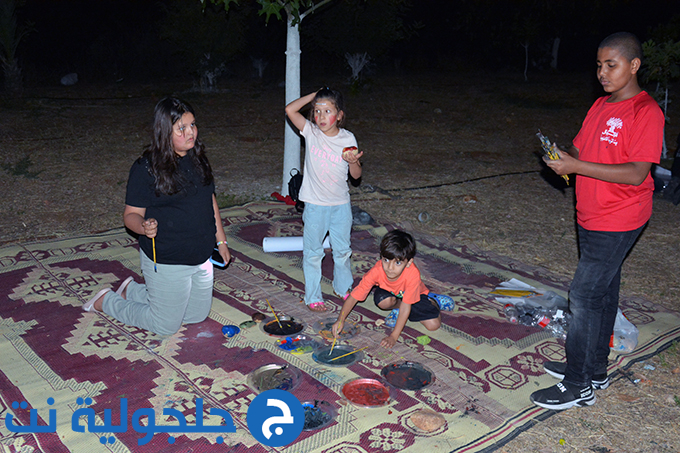 فعاليات ليلية باحضان الطبيعة في وادي قانا في جلجولية